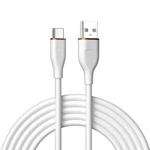 USB A to C Silicone Cable,USB 2.0 Type C PD 15W Fast Charge Data Extension Cable Compatible with iPhone 15 White 6.56FT/2.0M USB A to C Silicone Cable,USB 2.0 Type C PD 15W Fast Charge Data Extension Cable Compatible with iPhone 15 White 6.56FT/2.0M