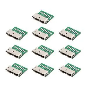 10 Pack USB 3.0 Micro-B DIY Connector Micro USB 3.0 10Pin Female Socket Port Repair Replacement Solder Adapter 10 Pack USB 3.0 Micro-B DIY Connector Micro USB 3.0 10Pin Female Socket Port Repair Replacement Solder Adapter