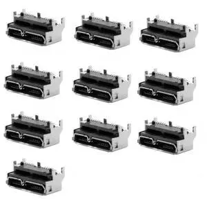 10 Pack USB 3.0 Micro-B DIY Connector, Thickness 5.2mm Micro USB 3.0 10Pin Female Socket Port Repair Replacement Solder Adapter 10 Pack USB 3.0 Micro-B DIY Connector, Thickness 5.2mm Micro USB 3.0 10Pin Female Socket Port Repair Replacement Solder Adapter