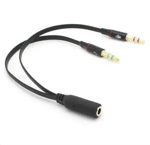 Smartphone Headphone to Computer Headphone Y Splitter 3.5mm Female 1 to 2 Male Microphone Audio Y Splitter Two in One Cable Adapter Smartphone Headphone to Computer Headphone Y Splitter 3.5mm Female 1 to 2 Male Microphone Audio Y Splitter Two in One Cable Adapter