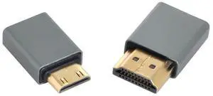 Micro HDMI Female to Mini HDMI Male & HDMI Male 1.4 Compatible Adapter 4K@60hz 2pcs/Set Micro HDMI Female to Mini HDMI Male & HDMI Male 1.4 Compatible Adapter 4K@60hz 2pcs/Set