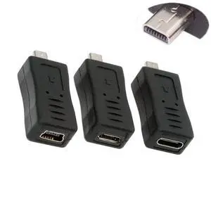 3 Pack Mini 8Pin to USB 2.0 Adapter,USB C/Mini USB/Micro USB to Mini 8Pin Data Transfer Charging Converter Adapter 3 Pack Mini 8Pin to USB 2.0 Adapter,USB C/Mini USB/Micro USB to Mini 8Pin Data Transfer Charging Converter Adapter