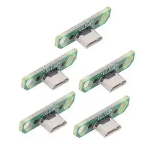 5 Pack USB 2.0 DIY Connector,Micro USB 2Pin Female Socket Port Repair Replacement Solder Adapter 5 Pack USB 2.0 DIY Connector,Micro USB 2Pin Female Socket Port Repair Replacement Solder Adapter