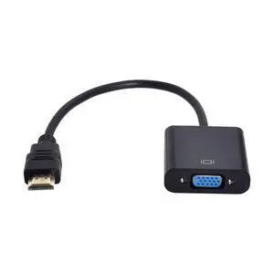 HDMI to VGA Adapter,Gold-Plated HDMI Male to VGA Female Cable Adapter for Computer, Desktop, Laptop, Monitor, Projector HDMI to VGA Adapter,Gold-Plated HDMI Male to VGA Female Cable Adapter for Computer, Desktop, Laptop, Monitor, Projector