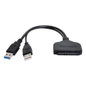 SATA to USB Cable USB 3.0 to 2.5" SATA 22Pin Hard Disk Driver Cable with USB Power Cable SATA to USB Cable USB 3.0 to 2.5" SATA 22Pin Hard Disk Driver Cable with USB Power Cable