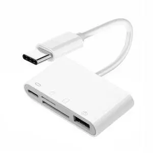 4 in 1 USB C to USB 2.0 TF Micro SD SDXC SDHC Card Reader Adapter 480Mbps Compatible with PD 27W for Laptop Tablet Phone 4 in 1 USB C to USB 2.0 TF Micro SD SDXC SDHC Card Reader Adapter 480Mbps Compatible with PD 27W for Laptop Tablet Phone