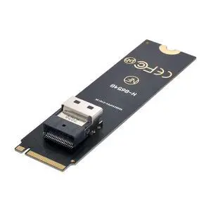 Slimline SAS SFF-8654 to M.2 NGFF Adapter 2280MM for U.2 SFF-8639 NVME PCIe SSD Slimline SAS SFF-8654 to M.2 NGFF Adapter 2280MM for U.2 SFF-8639 NVME PCIe SSD