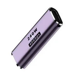 USB C Connector,USB4 Type C Female to Female 240W Power 40Gbps Data 8K Video Adapter for NS Phone Laptop USB C Connector,USB4 Type C Female to Female 240W Power 40Gbps Data 8K Video Adapter for NS Phone Laptop