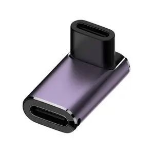USB C Connector,USB4 Type C Female to Female 240W Power 40Gbps Data 8K Video Adapter 90 Degree Angled for NS Phone Laptop USB C Connector,USB4 Type C Female to Female 240W Power 40Gbps Data 8K Video Adapter 90 Degree Angled for NS Phone Laptop