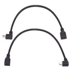 2 Pack Mini USB Extension Cable, USB 2.0 Mini USB 5Pin Male to Female 90 Degree Angled Power Charging Data Transfer Extension Cable for Dash Cam/GPS/Camera 0.98FT/0.3M 2 Pack Mini USB Extension Cable, USB 2.0 Mini USB 5Pin Male to Female 90 Degree Angled Power Charging Data Transfer Extension Cable for Dash Cam/GPS/Camera 0.98FT/0.3M