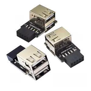 3 Pack USB 2.0 Front Panel Header 9Pin/10Pin 1 to 2 USB 2.0 Type A Female Mainboard Header Extension Adapter 3 Pack USB 2.0 Front Panel Header 9Pin/10Pin 1 to 2 USB 2.0 Type A Female Mainboard Header Extension Adapter