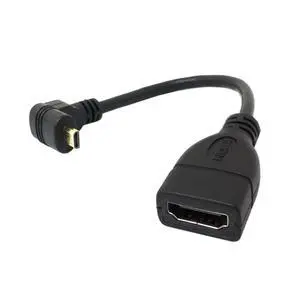 Micro HDMI Male to HDMI Female 4K60hz HDTV 90 Degree UP Angled Cable Adapter for Displays Monitor Camera 10cm Micro HDMI Male to HDMI Female 4K60hz HDTV 90 Degree UP Angled Cable Adapter for Displays Monitor Camera 10cm