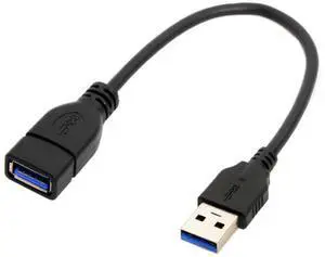 USB Extension Short Cable,USB 3.0 Male to Female Data Transfer Power Extension Cable for Mouse, Keyboard, Printer 0.65FT/20cm USB Extension Short Cable,USB 3.0 Male to Female Data Transfer Power Extension Cable for Mouse, Keyboard, Printer 0.65FT/20cm