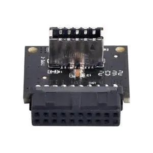 Motherboard USB 3.0 19/20Pin to USB 3.1 Type-E Front Panel Socket Extension Adapter Motherboard USB 3.0 19/20Pin to USB 3.1 Type-E Front Panel Socket Extension Adapter