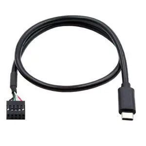 USB 2.0 Front Panel Header 9/10Pin to USB C Male Mainboard Header Port Data Extension Cable Adapter 0.5M USB 2.0 Front Panel Header 9/10Pin to USB C Male Mainboard Header Port Data Extension Cable Adapter 0.5M