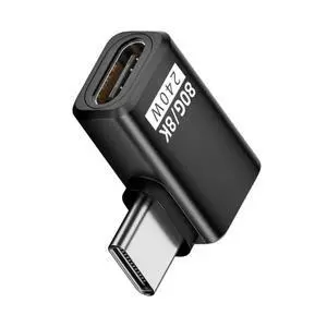 USB C Extender Adapter,USB 5.0 Type C Male to Female 90 Degree Right Angled Adapter Support 80Gbps Data Transfer PD 240W Fast Charging 16K/8K/5K Video Output USB C Extender Adapter,USB 5.0 Type C Male to Female 90 Degree Right Angled Adapter Support 80Gbps Data Transfer PD 240W Fast Charging 16K/8K/5K Video Output