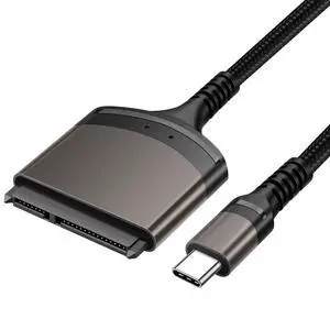 SATA to USB Nylon Braided Cable USB C to 2.5" SATA Hard Drive External Converter Adapter for SSD/HDD Data Transfer SATA to USB Nylon Braided Cable USB C to 2.5" SATA Hard Drive External Converter Adapter for SSD/HDD Data Transfer