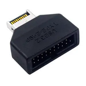 USB 3.0 Motherboard Type E to 19-Pin Adapter, Black, Computer Connector, Data Transfer Cable Converter USB 3.0 Motherboard Type E to 19-Pin Adapter, Black, Computer Connector, Data Transfer Cable Converter