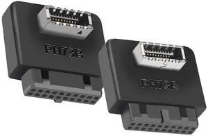 USB 3.0 to USB Type-E (Key A) 90 Degree Right Angle Adapter for 19/20 Pin Motherboard Header Internal Front Panel USB C Bracket with Plastic Housing A+B USB 3.0 to USB Type-E (Key A) 90 Degree Right Angle Adapter for 19/20 Pin Motherboard Header Internal Front Panel USB C Bracket with Plastic Housing A+B