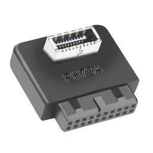USB 3.0 to USB Type-E (Key A) 90 Degree Right Angle Adapter for 19/20 Pin Motherboard Header Internal Front Panel USB C Bracket with Plastic Housing A USB 3.0 to USB Type-E (Key A) 90 Degree Right Angle Adapter for 19/20 Pin Motherboard Header Internal Front Panel USB C Bracket with Plastic Housing A