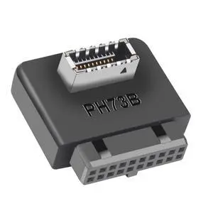 USB 3.0 to USB Type-E (Key A) 90 Degree Right Angle Adapter for 19/20 Pin Motherboard Header Internal Front Panel USB C Bracket with Plastic Housing B USB 3.0 to USB Type-E (Key A) 90 Degree Right Angle Adapter for 19/20 Pin Motherboard Header Internal Front Panel USB C Bracket with Plastic Housing B