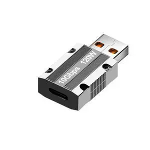 10Gbps USB C to USB Adapter, Zinc Alloy Double-Sided USB A to Type C Adapter with10Gbps High-Speed Data Transfer & PD120W Stable Charging for Laptop Charger Power Bank 10Gbps USB C to USB Adapter, Zinc Alloy Double-Sided USB A to Type C Adapter with10Gbps High-Speed Data Transfer & PD120W Stable Charging for Laptop Charger Power Bank