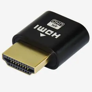 4K HDMI Dummy Load Virtual Plug High Resolution Virtual Monitor Display Emulator Next Generation Headless Display Adapter (Black Color - 1pcs) 4K HDMI Dummy Load Virtual Plug High Resolution Virtual Monitor Display Emulator Next Generation Headless Display Adapter (Black Color - 1pcs)
