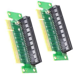 PCIE X8 Protector Riser Card, PCI-E PCI Express 90 Degree Male to Female Adapter, 2 Pack PCIE X8 Protector Riser Card, PCI-E PCI Express 90 Degree Male to Female Adapter, 2 Pack