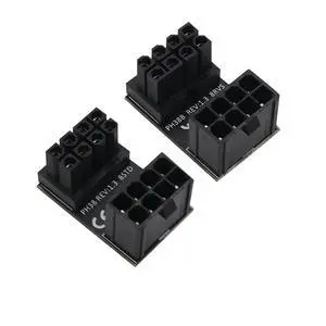 ATX 8pin Standard Reverse Type GPU Power Adapter, 180-Degree Angled ATX Female to Male Adapter for Desktop Graphics Cards ATX 8pin Standard Reverse Type GPU Power Adapter, 180-Degree Angled ATX Female to Male Adapter for Desktop Graphics Cards