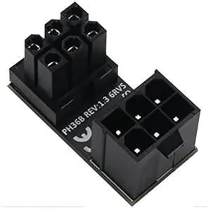 ATX Female to Male 6pin RVS 180 Degree Angled Adapter for Desktops Graphics Card ATX Female to Male 6pin RVS 180 Degree Angled Adapter for Desktops Graphics Card