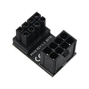ATX Female to Male 8pin STD 180 Degree Angled Adapter for Desktops Graphics Card ATX Female to Male 8pin STD 180 Degree Angled Adapter for Desktops Graphics Card