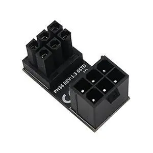 ATX Female to Male 6pin STD 180 Degree Angled Adapter for Desktops Graphics Card ATX Female to Male 6pin STD 180 Degree Angled Adapter for Desktops Graphics Card