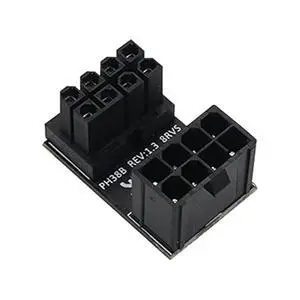 ATX Female to Male 8pin RVS 180 Degree Angled Adapter for Desktops Graphics Card ATX Female to Male 8pin RVS 180 Degree Angled Adapter for Desktops Graphics Card