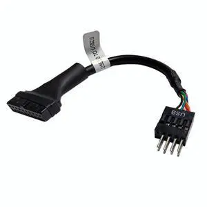 USB 3.0 to USB 2.0 Adapter Cable, 19/20 Pin to 9 Pin Internal Header Converter, 480 Mbps Data Transfer Speed for Desktop PC Motherboard Front Panel Connection - 1 Pack USB 3.0 to USB 2.0 Adapter Cable, 19/20 Pin to 9 Pin Internal Header Converter, 480 Mbps Data Transfer Speed for Desktop PC Motherboard Front Panel Connection - 1 Pack