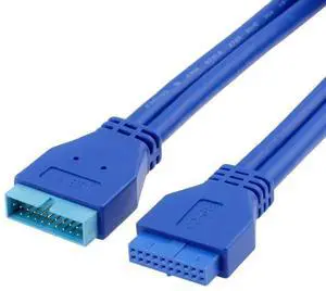 USB 3.0 19/20-Pin Male to Female Internal Extension Cable (0.2m) - High-Speed 5Gbps for Motherboard Headers, Front Panel Ports & PC Builds USB 3.0 19/20-Pin Male to Female Internal Extension Cable (0.2m) - High-Speed 5Gbps for Motherboard Headers, Front Panel Ports & PC Builds