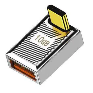USB3.1 Type C Male to A Female Elbow 120w Charging Adapter 10Gbps Aluminum Alloy 90 Degree Shell Right Angle Elbow, USB CM-AF 03 USB3.1 Type C Male to A Female Elbow 120w Charging Adapter 10Gbps Aluminum Alloy 90 Degree Shell Right Angle Elbow, USB CM-AF 03