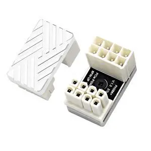 180 Degree Angled 8-Pin GPU Power Extension Adapter Aluminum Alloy Cooling Shell with Thermal Silicone for Cable Management (Silvery White/A Type) 180 Degree Angled 8-Pin GPU Power Extension Adapter Aluminum Alloy Cooling Shell with Thermal Silicone for Cable Management (Silvery White/A Type)