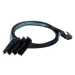 Internal Mini SAS SFF-8087 36 Pin to 4X SAS 29Pin SFF-8482 Hard Disk SAS Cable with sata Power Port 3.3FT1m Internal Mini SAS SFF-8087 36 Pin to 4X SAS 29Pin SFF-8482 Hard Disk SAS Cable with sata Power Port 3.3FT1m