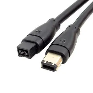 IEEE 1394 Firewire 800 9-pin to 6-pin Cable FireWire 800 to 400 9p to 6p Capture Cord 1.8m IEEE 1394 Firewire 800 9-pin to 6-pin Cable FireWire 800 to 400 9p to 6p Capture Cord 1.8m