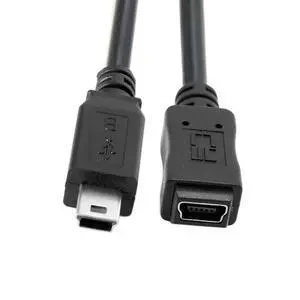 Cable USB 2.0 Mini USB 5Pin Male to 5Pin Female Extension Cable Hi Speed for Data Power 150cm Cable USB 2.0 Mini USB 5Pin Male to 5Pin Female Extension Cable Hi Speed for Data Power 150cm
