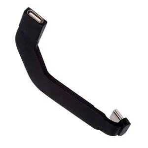 Angled Type-C Male to USB-C Female Extension Ultra Slim Data Cable Connector Protector 65W Fast Charge for Tablet Phone (Black) Angled Type-C Male to USB-C Female Extension Ultra Slim Data Cable Connector Protector 65W Fast Charge for Tablet Phone (Black)