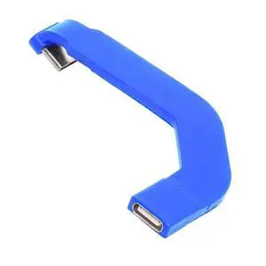 Angled Type-C Male to USB-C Female Extension Ultra Slim Data Cable Connector Protector 65W Fast Charge for Tablet Phone (Blue) Angled Type-C Male to USB-C Female Extension Ultra Slim Data Cable Connector Protector 65W Fast Charge for Tablet Phone (Blue)