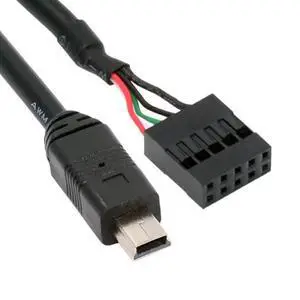 Cable USB 2.0 Motherboard 9pin 10pin Header to Mini USB 5Pin Cable 50cm for Mini Monitor Sensor Panel Camera Cable USB 2.0 Motherboard 9pin 10pin Header to Mini USB 5Pin Cable 50cm for Mini Monitor Sensor Panel Camera