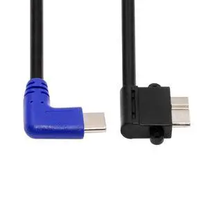 OTG Cable USB 3.1 Type C Male USB-C Host to Micro USB3.0 Male Angled Connector Device OTG Data Cable for Laptop Phone (30cm) OTG Cable USB 3.1 Type C Male USB-C Host to Micro USB3.0 Male Angled Connector Device OTG Data Cable for Laptop Phone (30cm)
