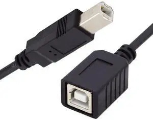 USB 2.0 B Type Male to Female Extension Cable 20cm for Printer Scanner Disk USB 2.0 B Type Male to Female Extension Cable 20cm for Printer Scanner Disk
