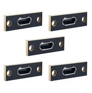 5pcs/Set DIY OEM Micro-USB 5Pin Female Type-B Socket Connector Panel Mount Type with PC Board USB 2.0 Pinout 5pcs/Set DIY OEM Micro-USB 5Pin Female Type-B Socket Connector Panel Mount Type with PC Board USB 2.0 Pinout