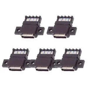 5pcs/Set DIY OEM Type C Female Socket Connector to 6Pin PCBA Pinout Flat Scew Mount Type DC 5V/20V PD Power 5pcs/Set DIY OEM Type C Female Socket Connector to 6Pin PCBA Pinout Flat Scew Mount Type DC 5V/20V PD Power