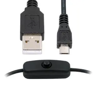Cable Micro USB2.0 to Type-A Cable with On Off Power Switch Button Micro 5Pin for DC 5V Desk Lamp Fan Camera (150cm) Cable Micro USB2.0 to Type-A Cable with On Off Power Switch Button Micro 5Pin for DC 5V Desk Lamp Fan Camera (150cm)