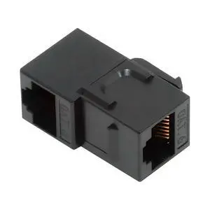 Adapter 90 Degree Up Angled UTP CAT6 Keystone Coupler RJ45 Female to Female UTP CAT6 Keystone Inline Coupler Black Adapter 90 Degree Up Angled UTP CAT6 Keystone Coupler RJ45 Female to Female UTP CAT6 Keystone Inline Coupler Black