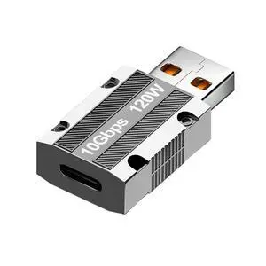 USB-C USB 3.1 Type C Female to USB 3.0 A Male 10Gbps Data 120W Power Adapter Alloy Shell for Laptop Tablet Phone USB-C USB 3.1 Type C Female to USB 3.0 A Male 10Gbps Data 120W Power Adapter Alloy Shell for Laptop Tablet Phone
